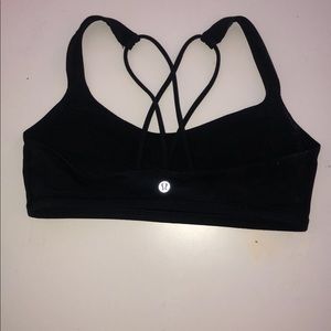 SOLD black lululemon sports bra size 6
